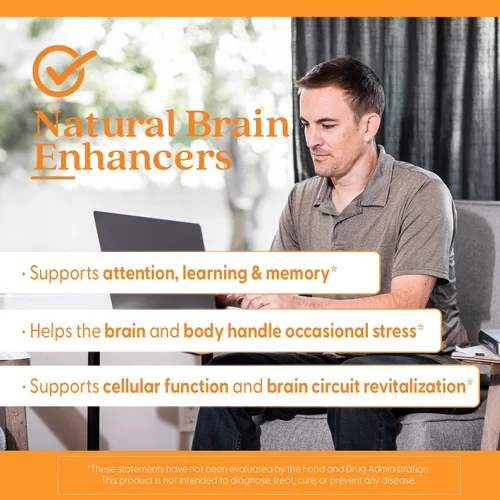 Miniatura 7 de Doctor's Best Natural Brain Enhancers - Suplemento de salud cerebral para apoyo de memoria y concentración, fosfatidilserina, alfa GPC y cápsulas