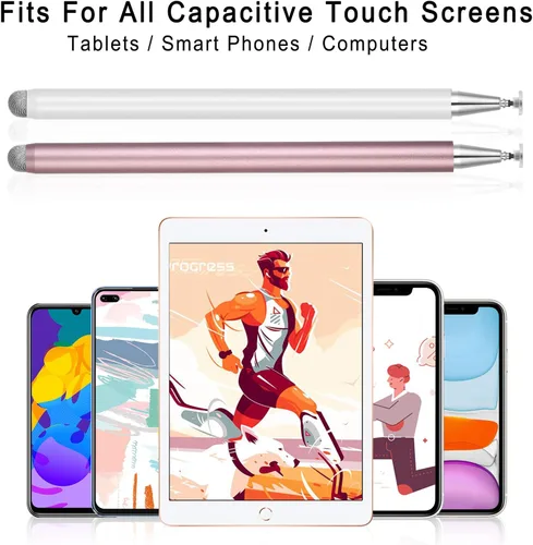 Miniatura 7 de Lápiz óptico para pantalla táctil, punta ultrafina de 0.059 in para iPad Pro, Air, tapa magnética, batería de 12 horas, sin Bluetooth, compatible