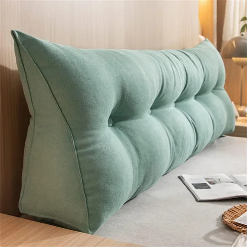 Miniatura 8 de Almohada triangular de lectura para reposo en cama, cojín grande para cabecero, respaldo, almohada de cuña para cuello y soporte lumbar para Café