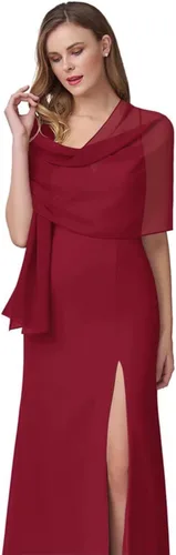 Miniatura 2 de Chales de gasa para mujer, bufandas para dama de honor, boda, noche, graduación, fiesta, ocasiones especiales, vestidos de 90 x 20 pulgadas