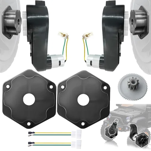Paquete de 2 motores de transmisión RS555 de 24V 12000RPM de alto torque con caja de cambios para actualización de motor de Power Wheels, kit de