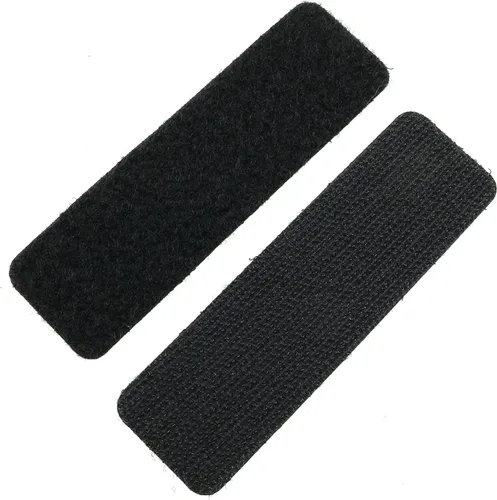 Miniatura 2 de 20 almohadillas adhesivas para sofá, 3.937 x 1.181 in, rectangular, color negro, con tiras adhesivas de gancho para sofá, silla, asiento doble