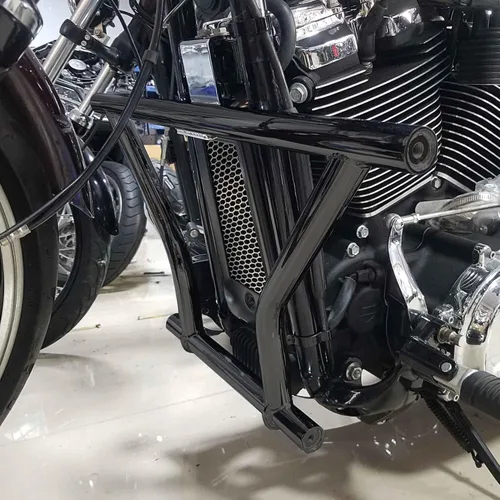 Miniatura 3 de TCT-MOTORPARTS Barra protectora de motor apta para modelos Harley Forward Control Softail Street Bob 2018-2024 Low Rider Fat Bob Fat Boy Sport Glide