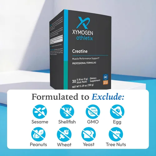 Miniatura 7 de XYMOGEN Athletix Creatine - Creatine Monohydrate Powder for Muscle Performance & Workout Support - Unflavored Vegan Drink Mix, NSF Certified for