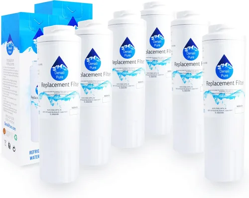 KitchenAid KFIS27CXMS3 - Paquete de 6 filtros de agua de repuesto para refrigerador, compatible con cartucho de filtro de agua KitchenAid 4396395
