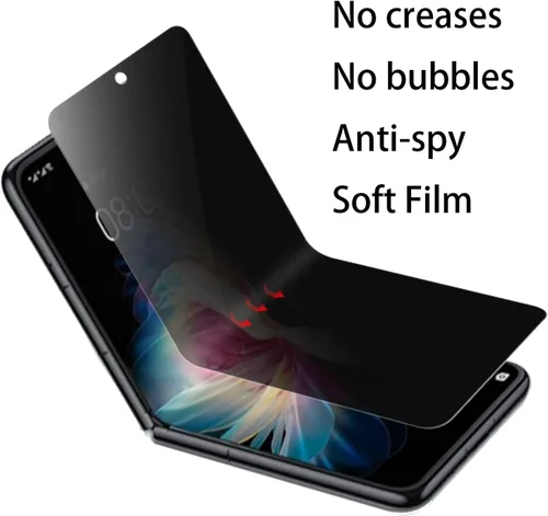 Miniatura 4 de Protector de pantalla antiespía antirreflejos interno para Moto Razr+ 2023 Protector de pantalla exterior mate de privacidad Película suave