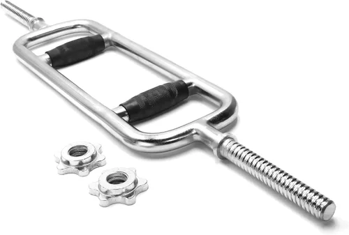 Miniatura 4 de Cap Barbell Barra de tríceps roscada estándar de 34" Múltiples opciones Negro