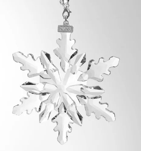 Miniatura 11 de Adorno de Navidad 2024, adornos de copo de nieve de cristal, edición anual, adorno para árbol de Navidad, regalos para el hogar (2024-Colorido)