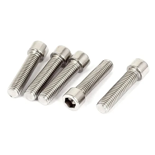 Miniatura 19 de 50 tornillos de cabeza hexagonal de acero inoxidable M3-0.020x0.236 in Tornillos de cabeza hexagonal perno interior DIN 912