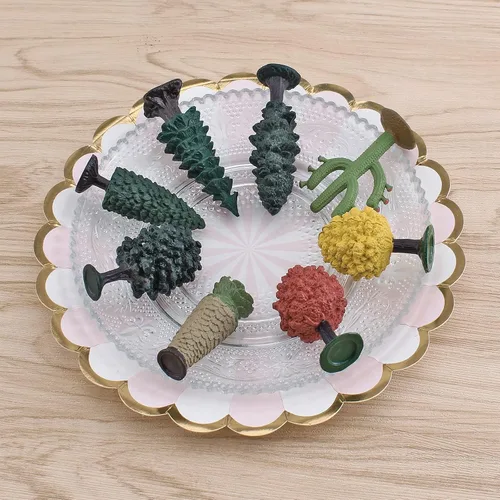 Miniatura 7 de Juguetes realistas de árboles de plástico para niños, juguetes sensoriales para niños, juguetes de aprendizaje, figuras de comida realistas