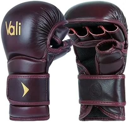 Miniatura 6 de Vali Lancer Leather Hybrid MMA Sparring Gloves 7oz