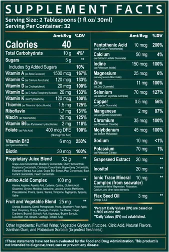 Miniatura 8 de Suplemento líquido nutricional Balanced Essentials, 32 onzas, Very Berry, HBE, 1, 1