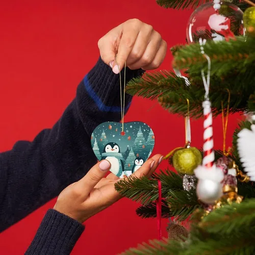 Miniatura 4 de Adorno de Navidad de pingüino, adorno de Navidad 2023, lindo pingüino para bebé, primera Navidad, Navidad, recuerdo, decoración de árbol de Navidad