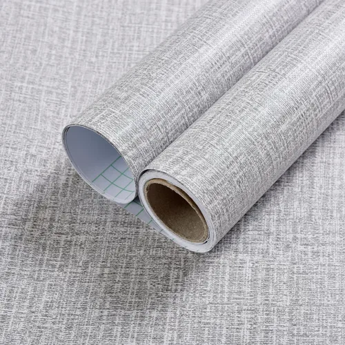 Miniatura 18 de Yancorp Papel Tapiz de Tela Texturizada Grasscloth Despegar y Pegar Azul Papel de Contacto - 15.7"x120" Grasscloth Sintético Despegar y Pegar - Azul