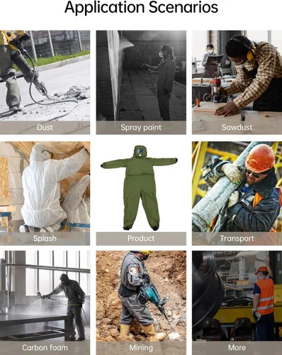 Miniatura 6 de ZASCHMOY - Traje de chorro de arena con capucha protectora para construcción naval de hierro fundido