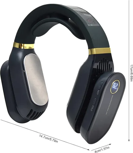 Miniatura 5 de Zerodis Ventilador de cuello de aire acondicionado portátil, enfriador de cuello 2 en 1 y calentador de aire acondicionado portátil para viajes a