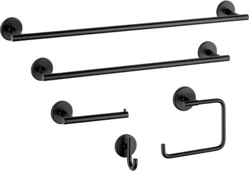 Miniatura 3 de Delta Faucet 75935-SS Trinsic – Gancho para bata, acero inoxidable Negro mate