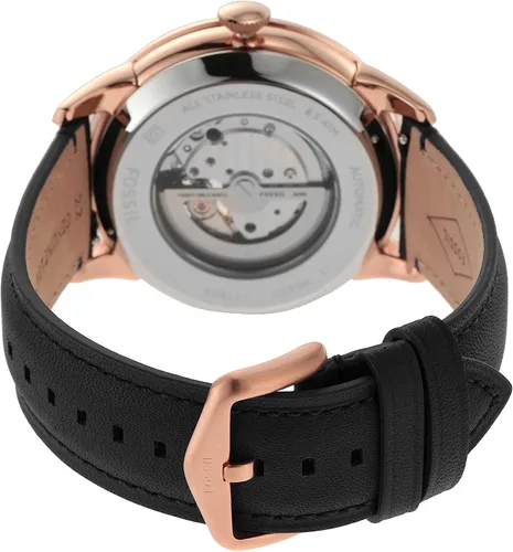 Miniatura 2 de Fossil Men's Townsman Automatic Stainless Steel and Leather Two-Hand Skeleton Watch