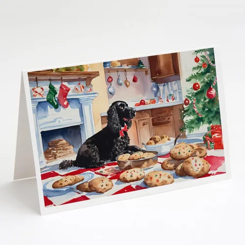 Miniatura 93 de Caroline's Treasures DAC3884GCA7P Paquete de 8 tarjetas en blanco de Navidad con galletas de husky siberiano Tarjetas de felicitación con sobres