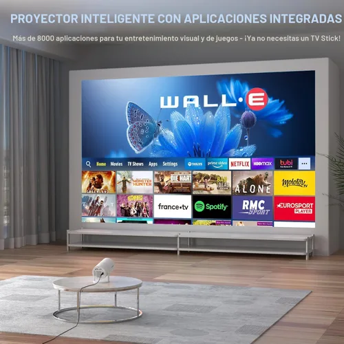 Miniatura 5 de Mini proyector portátil 4K WiFi 6 BT 5.2 Proyector portátil actualizado Full HD compatible con teléfono/PC/TV/HDMI/PS5/portátil Auto Keystone Home