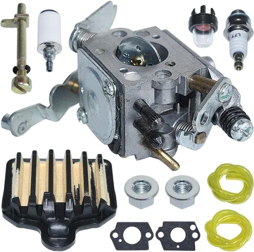 Miniatura 4 de C1M-W47 Carburador Aire Combustible Línea Ajustador Barra Kit Tuerca para Poulan Pro PP5020AV PP4818A Sierra 573952201,575296301