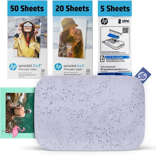 Miniatura 18 de Impresora fotográfica portátil HP Sprocket 2x3 (Negro Noir) Imprime imágenes en papel adhesivo Zink, desde tu dispositivo iOS y Android.