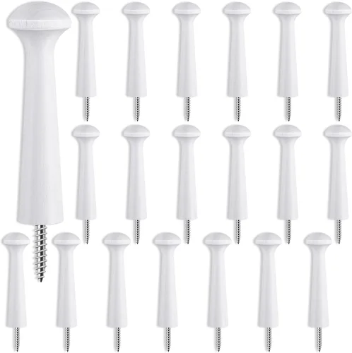 Miniatura 12 de Clavijas de madera con rosca de madera de 2.9 pulgadas de largo, estantes de madera sin terminar para colgar ropa, sombreros, toallas y más