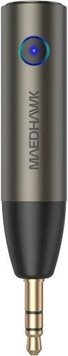 Miniatura 7 de MaedHawk Adaptador auxiliar Bluetooth 5.4 para automóvil, receptor de audio inalámbrico de 0.138 in para automóvil micrófono mejorado integrado