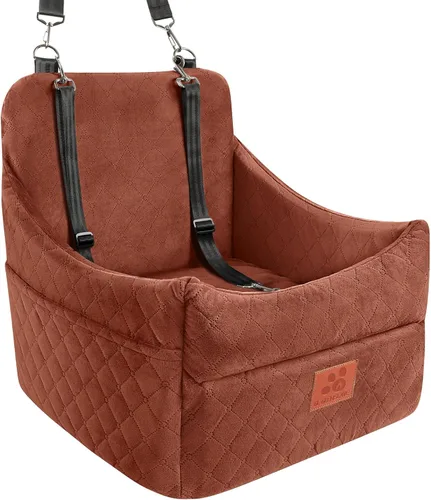 Miniatura 18 de GL GLENSLAVE Asiento de automóvil para perros pequeños/medianos, asientos elevadores de automóvil con cojín grueso para perros de menos de 35