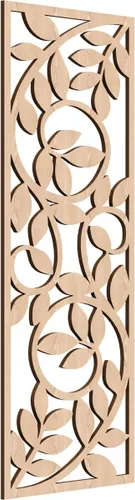 Miniatura 168 de 9 3/8"W x 24 3/8"H x 1/4"T Utica Decorativo Fretwork Madera Paneles de Pared, Abedul