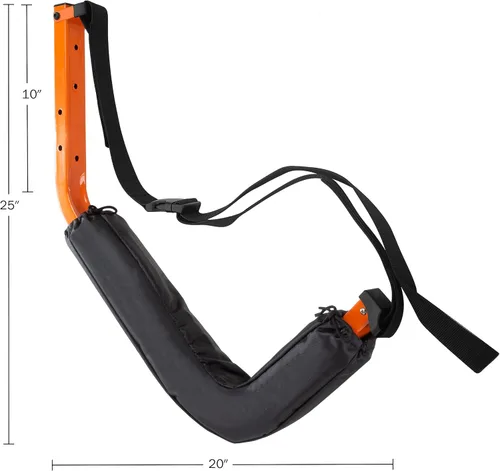 Miniatura 2 de RAD Sportz Juego de 2 sistemas de almacenamiento de kayak: ganchos de montaje en pared con capacidad de 125 libras cada uno para colgar kayaks