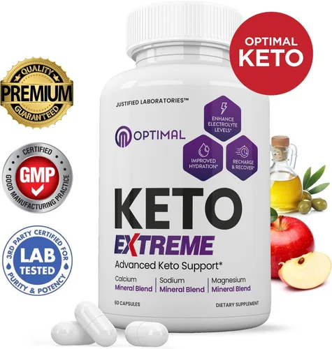 Miniatura 2 de Optimal Keto Extreme Pills 1675 mg Fórmula nueva y mejorada que contiene vinagre de sidra de manzana, aceite de oliva virgen extra en polvo, hoja