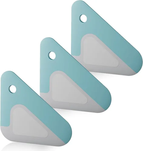 Miniatura 11 de Rascador de alimentos, raspador de platos 2 en 1, nailon y silicona, herramientas raspadoras de cocina para sartenes de hierro fundido, utensilios