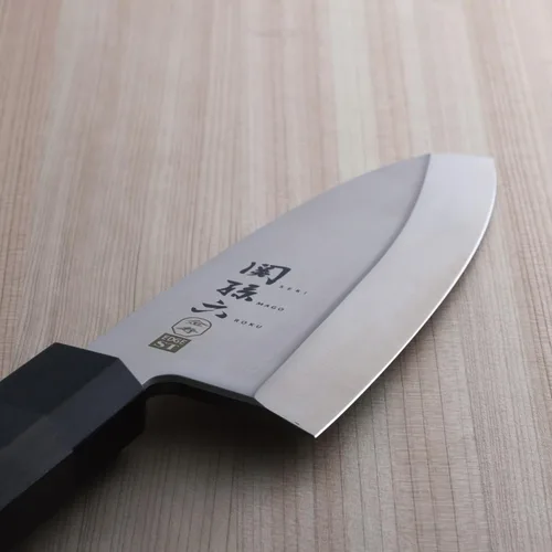 Miniatura 2 de kai Seki Magoroku Kinju ST - Cuchillo japonés Deba de 6.496 in (AK-1102), color negro