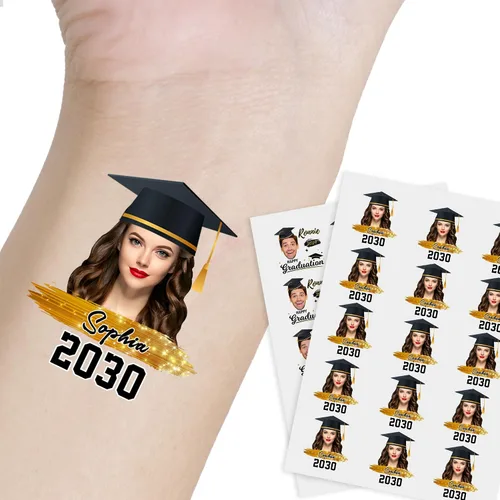Miniatura 21 de Tatuaje personalizado con nombre y cara, tatuaje temporal personalizado para adultos, niños, amados, un amigo o familia, cara con nombre, 2 x 2
