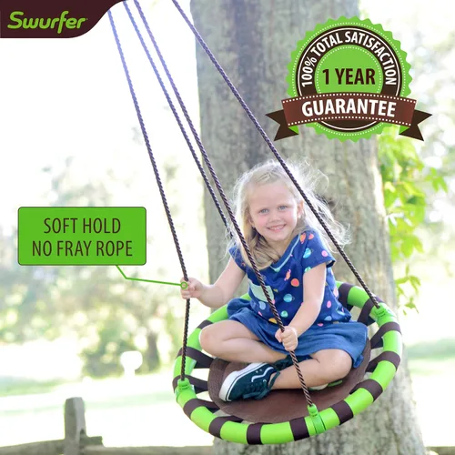 Miniatura 4 de Swurfer Saucer Tree Swing for Kids - Swing Sets for Backyard, Kids Outdoor Play Equipment, 500lbs Weight Capacity, Durable, Heavy Duty Metal Frame