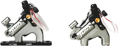 Miniatura 10 de Juego de pinzas de freno de disco hidráulicas accionadas por cable F1, juego de frenos híbridos extra ligeros para montaje plano