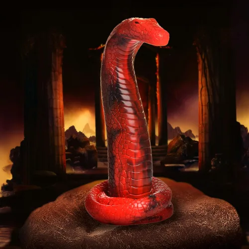 Miniatura 2 de CREATURE COCKS King Cobra - Consolador de silicona para hombres, mujeres y parejas. Firme y flexible, base de succión fuerte, consolador
