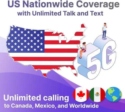 Miniatura 2 de Jethro Mobile Unlimited Talk, texto y datos de alta velocidad de 500 MB, plan prepago de 30 días, funciona con teléfonos celulares mayores, niños