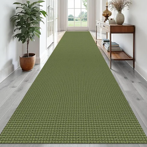 Miniatura 176 de EARTHALL Alfombra de pasillo 3x14 pies, alfombras lavables extra largas para pasillos, tejidas, antideslizante, alfombra trenzada para entrada
