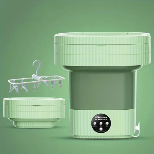 Lavadora portátil, mini lavadora de alta capacidad de 10 litros con 3 modos de limpieza profunda, lavado medio automático, mini lavadora plegable,