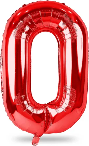 Miniatura 29 de Globo dorado champán con el número 5, globos de aluminio autoinflables grandes de 40 pulgadas del 0 al 9, globo de helio digital 5 dorado claro