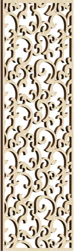 Miniatura 93 de Wheatland Paneles de pared decorativos de madera con calado, 9 3/8 pulgadas de ancho x 24 3/8 pulgadas de alto x 1/4 de alto, nogal