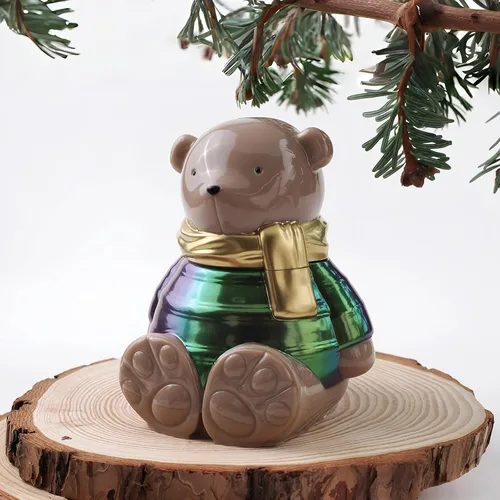 Miniatura 5 de Actvty Molde de resina para tarro de oso, molde de silicona para tarro con tapa, moldes de fundición de epoxi de oso 3D, caja de baratijas, tarro