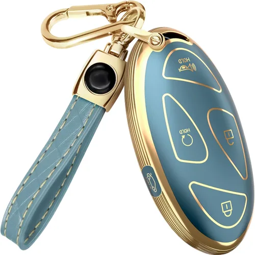 Miniatura 19 de Lucrum Compatible con funda para llavero Hyundai y llavero de cuero, funda para llavero para Santa Fe, Sonata, Tucson, Grandeur, Ioniq 5, Palisade