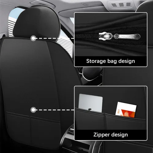 Miniatura 3 de Funda de asiento de cuero para Mercedes-Benz EQE 350 2022-2023, fundas de asiento suaves impermeables, accesorios interiores, fundas de asiento