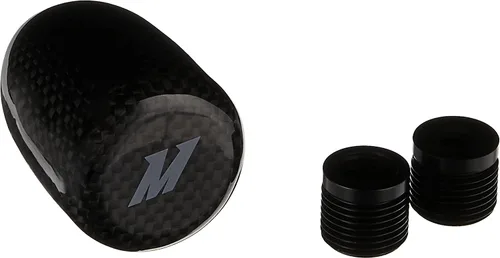 Miniatura 3 de Mishimoto MMSK-CF, perilla de fibra de carbono para palanca de cambios, con 3 insertos de rosca universal, color negro