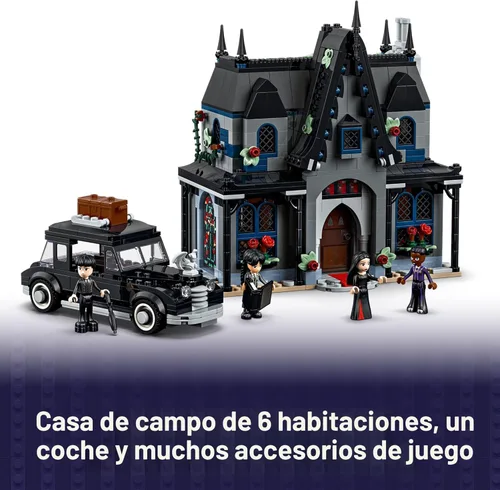Miniatura 3 de LEGO Wednesday Morticia's Cottage Juguete de Construcción - Conjunto de Juego de Simulación con Auto Construible para Niños, Edades 10+ - Con