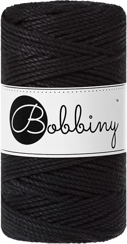 Miniatura 20 de Bobbiny Cordón de macramé regular de 0.118 in y 3 capas (aguamarina), 108yds/330 pies (100% algodón reciclado)