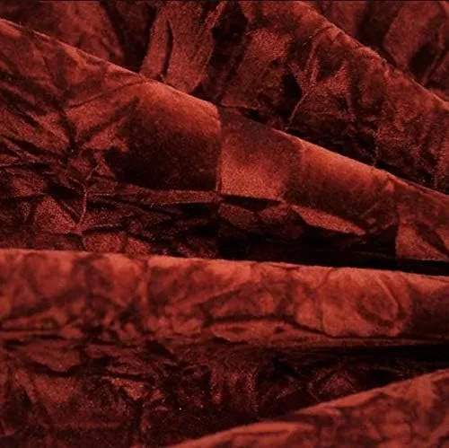 Miniatura 2 de Tela de tapicería de terciopelo aplastado burdeos por yarda